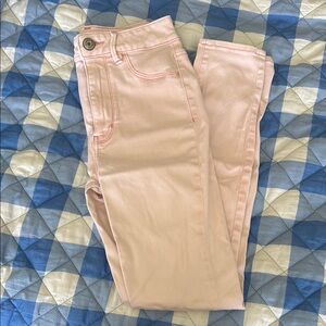 American Eagle Outfitters Light Pink Skinny Jeans